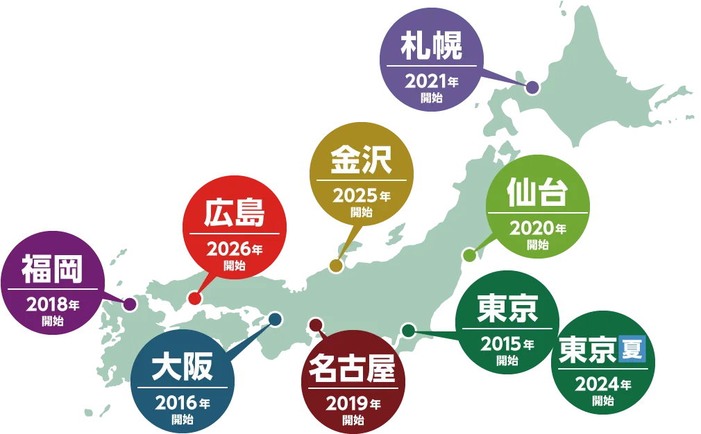 CoreTex開催エリア